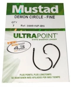 New 🛒 Mustad 39951NP-BN Demon Perfect Circle - Hooks 👏