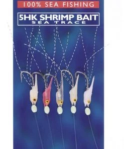 Best Pirce 💯 Sea Tech Shrimp Bait 5HK Rig - Feathers & traces ✨