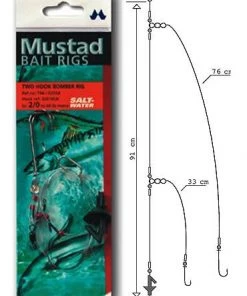 Outlet 🔔 Mustad Rig Two Hook Bomber - Rigs & traces 💯