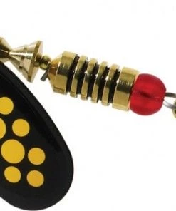 Deals 👏 Mepps Comet Black Fury Orange Dot No.3 - Spinners 👏