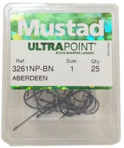Coupon 🌟 Mustad (BOX) 3261NP-BN Aberdeen Hooks - ⌛
