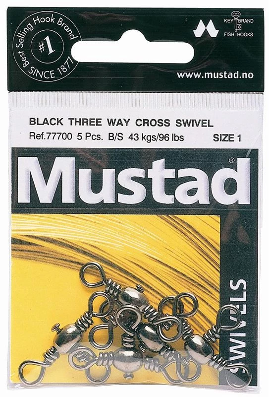 Best deal โค๏ธ Mustad Black 3 Way Swivels (77700) - ๐ฏ 2 Best deal โค๏ธ Mustad Black 3 Way Swivels (77700) - ๐ฏ - Image 2