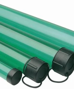 Best deal 🥰 Leeda Clear Green Plastic Rod Tube - Rod carriers & tubes ⌛