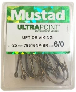 Flash Sale ⌛ Mustad (BOX) 79515NP-BR Uptide Viking Hooks - 🧨