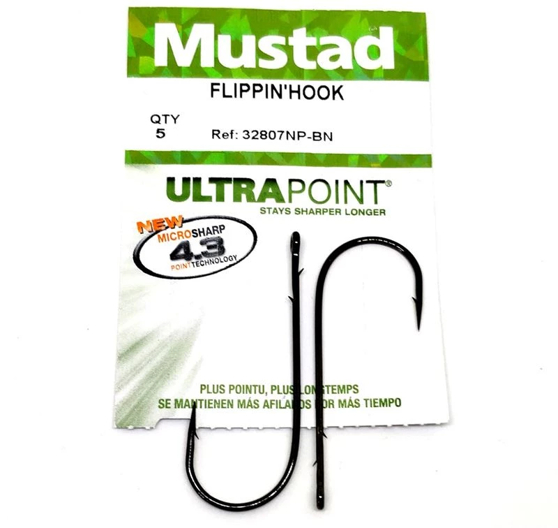 Cheap 🔥 Mustad 32807NP-BN Bass Baitholder Hooks - 🎉 1 Cheap 🔥 Mustad 32807NP-BN Bass Baitholder Hooks - 🎉