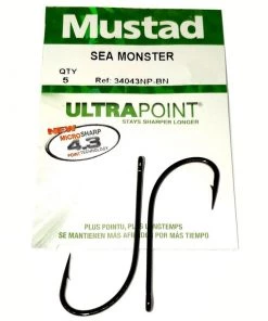 Best Sale 🔥 Mustad 34043NP-BN Sea Monster - Hooks ⌛