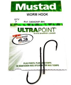 Best Pirce ✨ Mustad 34042NP-BN Worm - Hooks 🎁