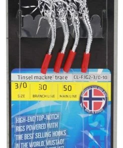 Best deal 😉 Mustad Tinsel Mackerel Trace - Feathers & traces 🤩