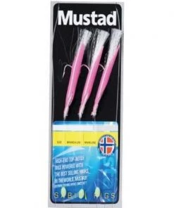 Best Pirce ❤️ Mustad Daylight Fluo Pink Rigs - Feathers & traces ❤️