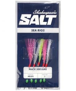 Best Sale 👏 Shakespeare Salt Mack 300 Lures - Feathers & traces ❤️