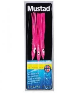 New 😀 Mustad Pink Squid Rigs - Feathers & traces 🤩