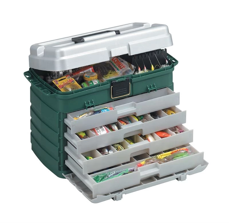 New 👏 Plano Four Drawer Tackle System - Tackle boxes 👍 1 New 👏 Plano Four Drawer Tackle System - Tackle boxes 👍
